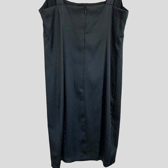 Vintage 90’s Square Neck Satin Mini Dress - Picture 6 of 8